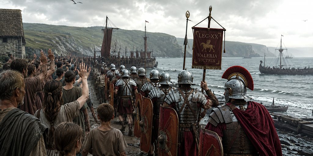 Roman legion leaves Britain