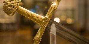 Joyeuse the sword of Charlemagne at Le Louvre in Paris