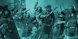 Roman soldiers with gladius