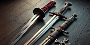Deadly swords including a Katana and Longsword