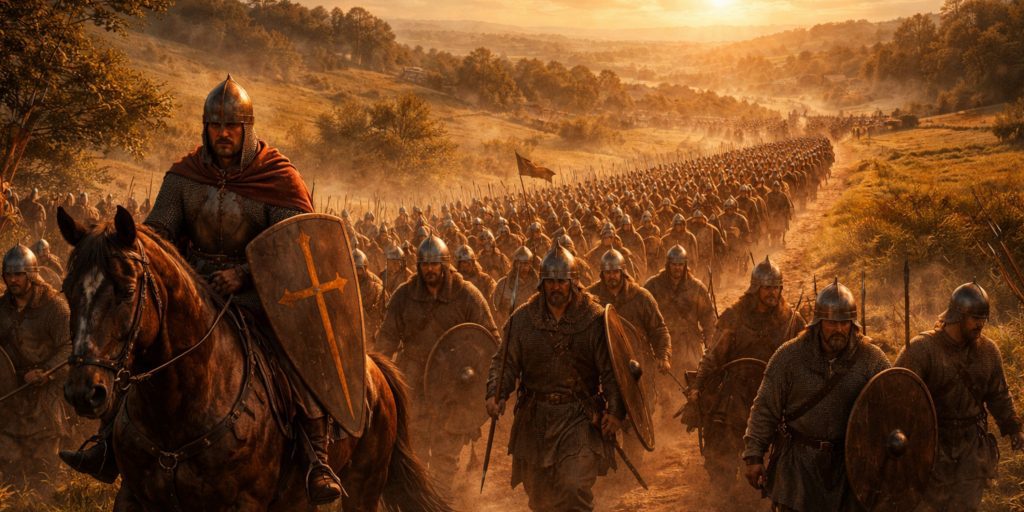 Anglo-Saxon forced march to Stamford Bridge