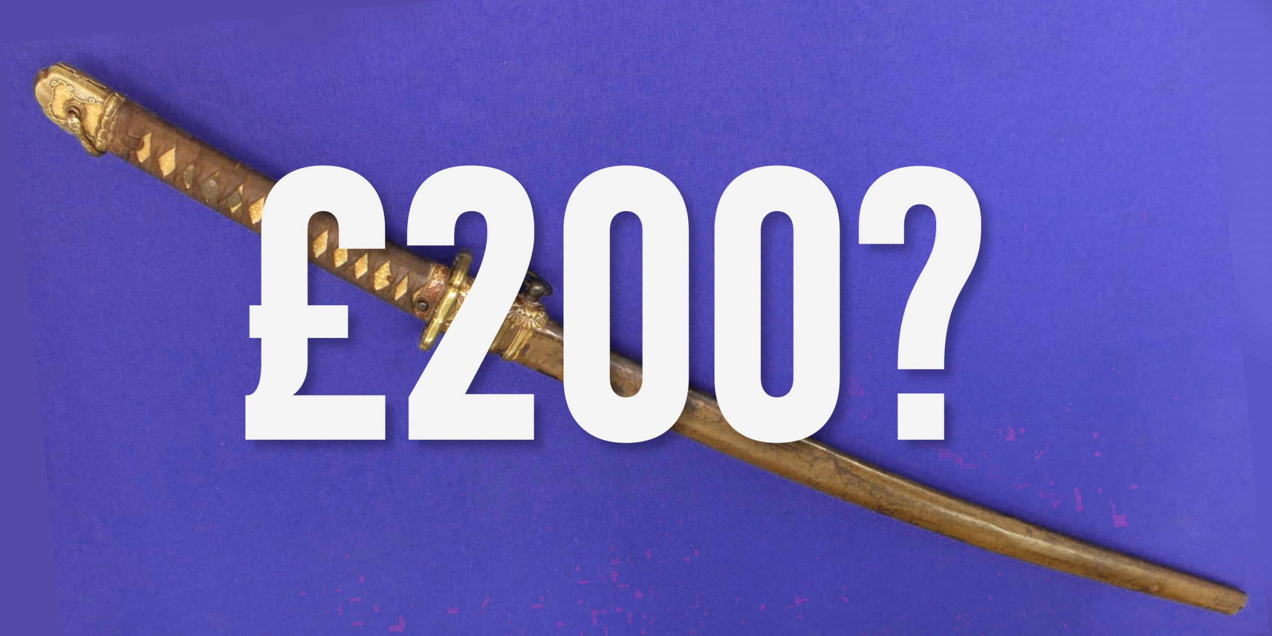 Auction sword for £200 or less