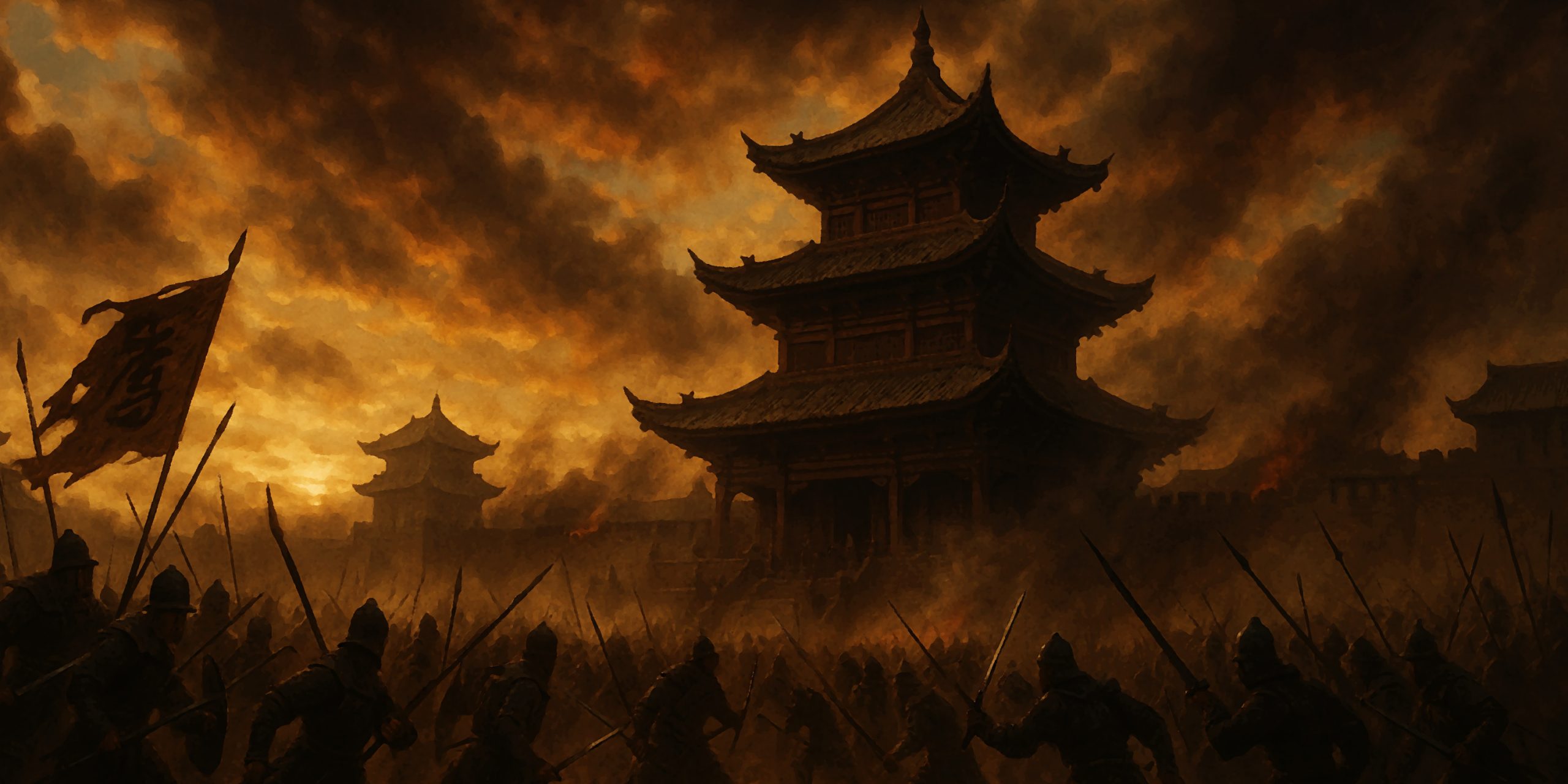 China battles