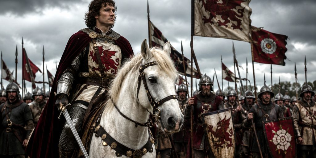Henry Tudor and forces at Bosworth