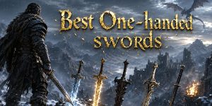 Dragonborn holding one of the best one-handed swords in Skyrim