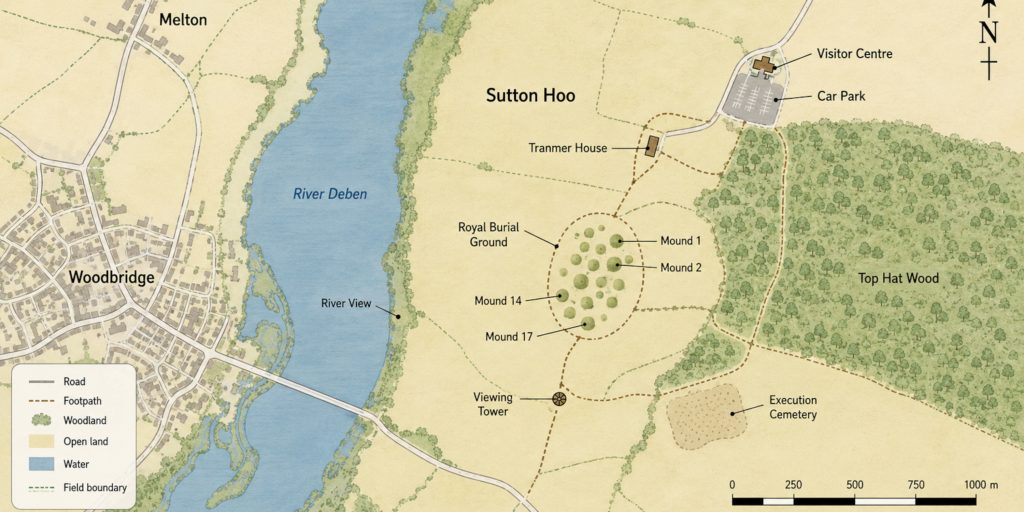 Sutton Hoo map