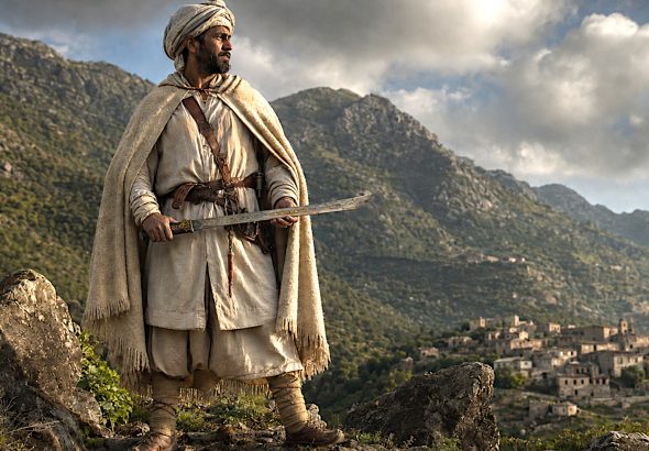 Kabyle Warrior with a Short Flyssa