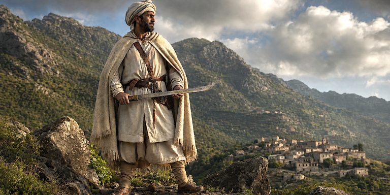 Kabyle Warrior with a Short Flyssa
