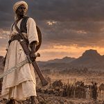 Sudanese Warrior with a Kaskara Sword
