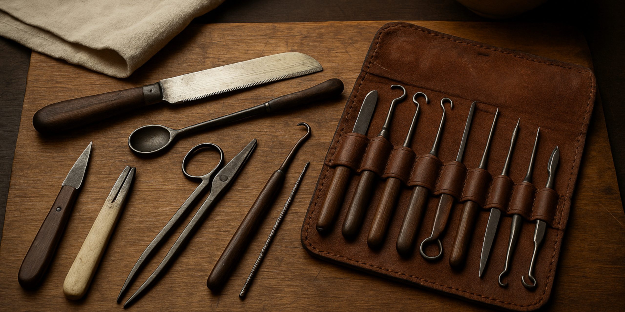 Medieval surgeon kit