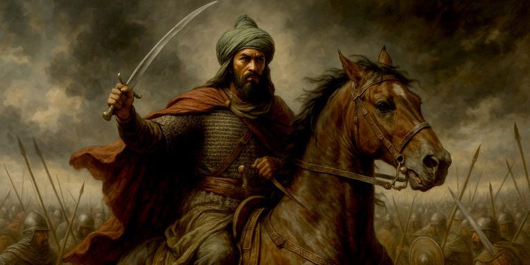 Saladin at the battle of Hattin