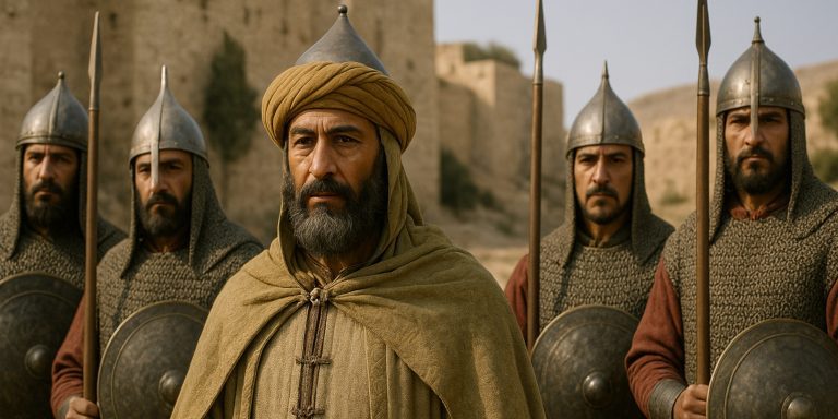 Saladin with bodyguards