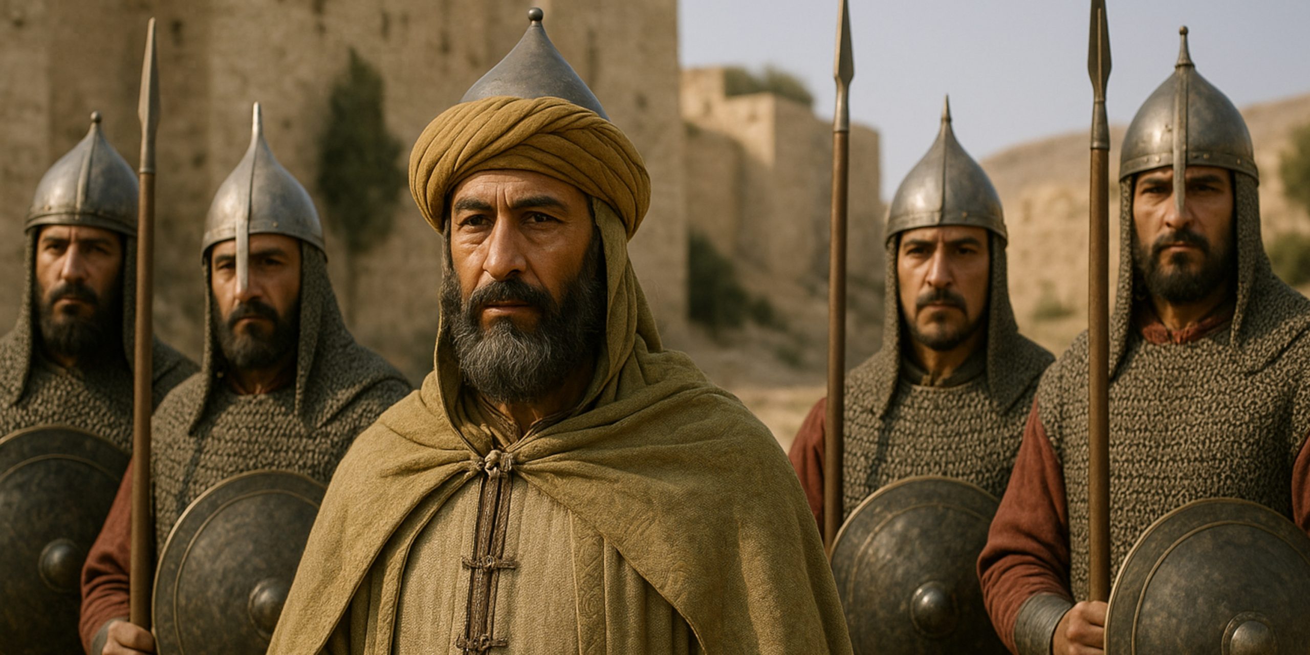 Saladin with bodyguards