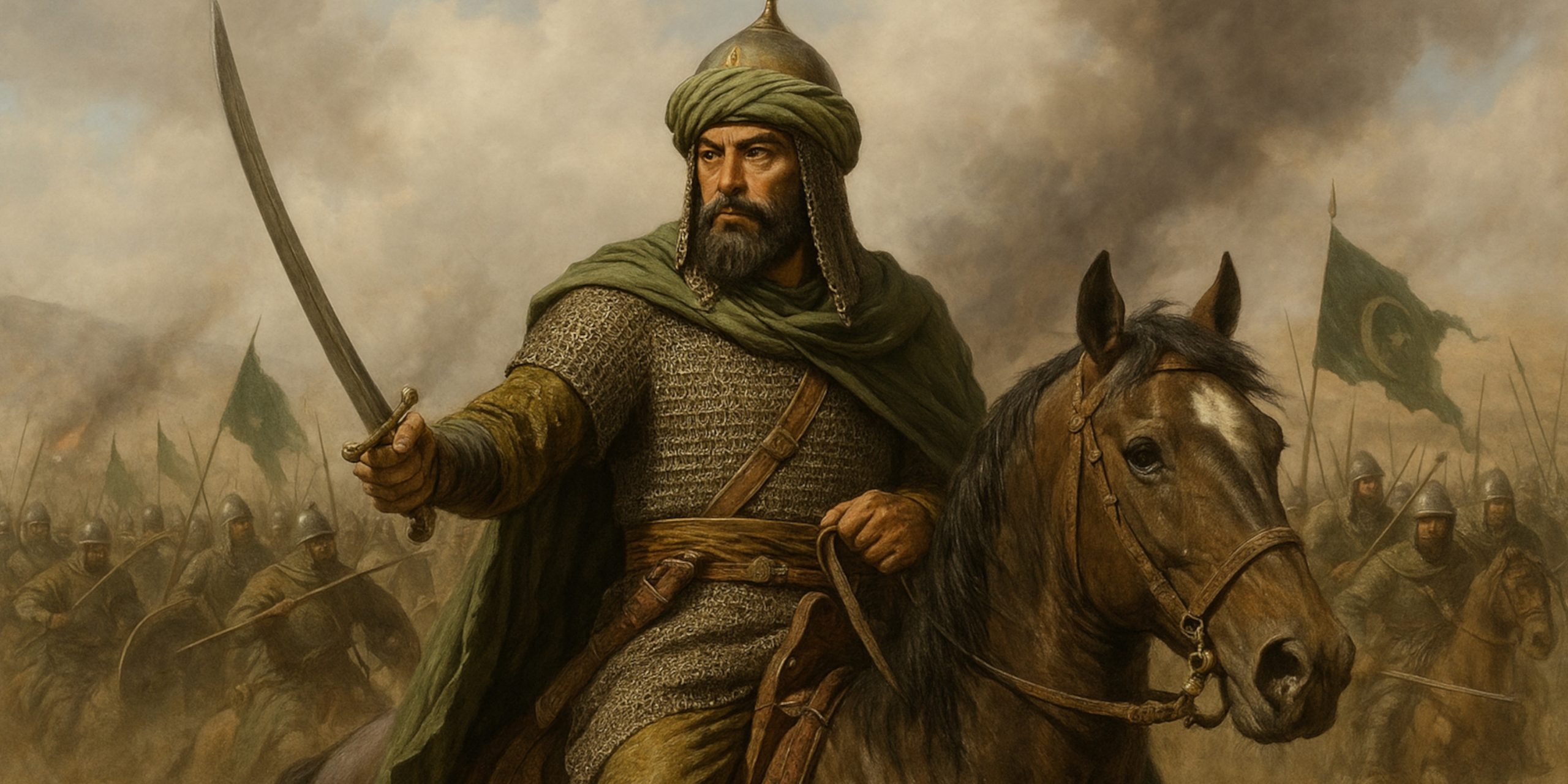 Saladin at the battle of Hattin