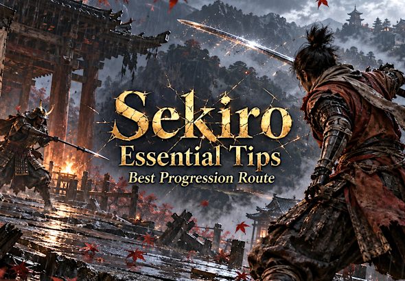 Wolf deflecting a sword attack in Sekiro Shadows Die Twice