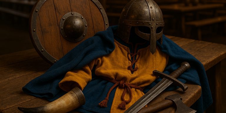 Viking re-eneactment clothers, armour and living