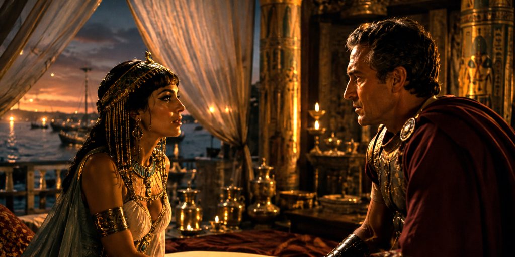 cleopatra meets caesar