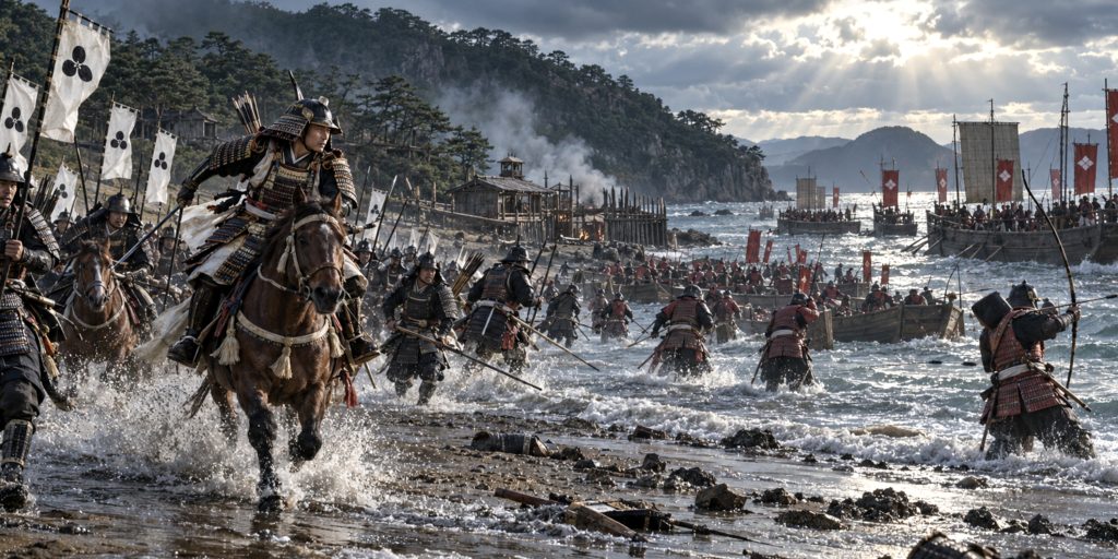 Yoshitsune’s Charge at Yashima