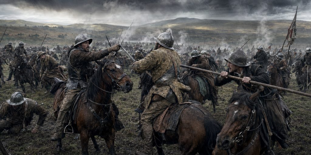 Border Reivers charge at Ancrum Moor