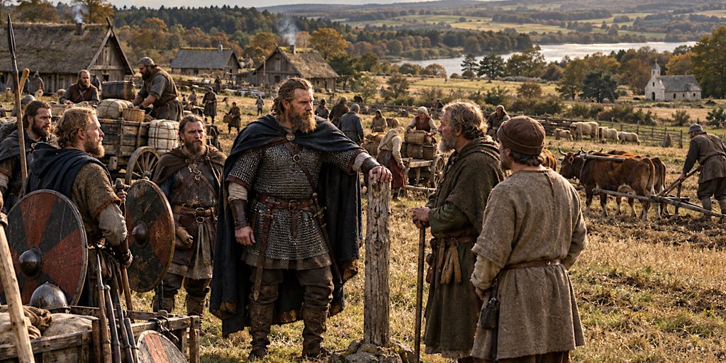 Halfdan Oversees Northumbrian Settlement