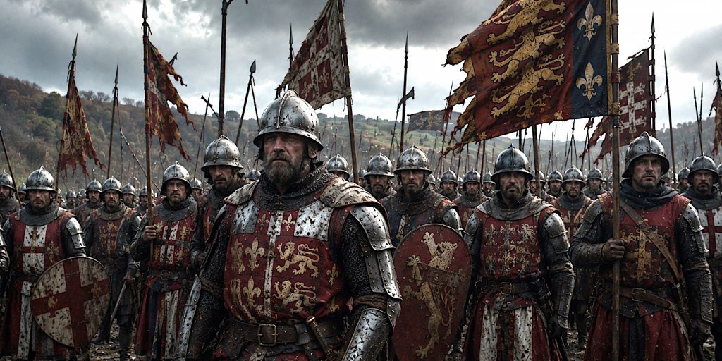 Lancastrian Army at Hexham ready for Battle
