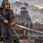Ming dynasty warrior wielding a wodao
