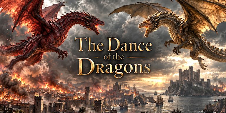 SEO title: Dance of the Dragons Explained: Causes, Battles and Ending Meta description: Explore the Dance of the Dragons, from Rhaenyra and Aegon II’s rival claims to the major battles, dragon deaths and devastating end of the war. URL slug: Retain /the-dance-of-the-dragons/ The Dance of the Dragons: The Targaryen Civil War Explained The Dance of the Dragons was the Targaryen civil war fought between Rhaenyra Targaryen and her younger half-brother, Aegon II, over the Iron Throne. Lasting from 129 to 131 AC, it killed both rival claimants, devastated Westeros and left the dynasty’s dragons dangerously close to extinction. Rhaenyra’s son eventually became King Aegon III, but calling that a happy ending requires some fairly creative accounting. A Wiki of Ice and Fire What draws me to this story is how avoidable its beginnings feel. The family has wealth, dragons and decades to settle the succession. Somehow, it still arrives at two coronations and a civil war. Spoiler warning: This guide covers the complete war as described in Fire & Blood, including its ending. It follows the book chronology rather than treating House of the Dragon as an identical account. What Was the Dance of the Dragons? The Dance was a struggle between two branches of House Targaryen, each claiming the right to succeed King Viserys I. Rhaenyra had been publicly named his heir. Aegon was his eldest surviving son, born from his second marriage to Alicent Hightower. When Viserys died, their supporters moved to establish competing monarchies. The fighting spread through Westeros, involving armies, fleets, assassins and dragonriders. Its consequences reached far beyond the royal household. Communities with no meaningful say in the succession paid for it through ruined harvests, burned homes and mass displacement. The name sounds almost graceful. The actual war offers very little support for that branding. A Wiki of Ice and Fire Why Did Rhaenyra and Aegon Both Claim the Throne? Rhaenyra’s claim rested on Viserys’s explicit choice of successor and the oaths sworn to uphold it. He did not formally replace her after Alicent bore him sons. Aegon’s supporters appealed to male succession, earlier royal decisions and the precedent of the Great Council of 101 AC. They also feared the influence of Rhaenyra’s husband, Daemon, and argued that Alicent’s children would be unsafe under their half-sister’s rule. This was more complicated than a straightforward contest between law and rebellion. Westeros had traditions, precedents and royal commands, but no universally accepted mechanism capable of resolving their contradictions. Rhaenyra had a strong argument based on her father’s declared wishes. Aegon’s faction had an argument grounded in established expectations about male inheritance. Both sides also had powerful people whose position depended on the answer. Viserys’s failure was leaving those competing interests unresolved while assuming his decision would survive him. Royal authority is considerably less persuasive once the king providing it is dead. A Wiki of Ice and Fire The Blacks and the Greens Explained The faction names originated in the book account at a tournament in 111 AC. Alicent wore green, while Rhaenyra wore Targaryen red and black. Their supporters adopted the colours, which became political shorthand. A court wardrobe dispute acquiring military consequences feels painfully believable. A Wiki of Ice and Fire Faction Claimant Principal supporters Important advantages Blacks Rhaenyra Targaryen Daemon, Corlys Velaryon, Rhaenys, Jacaerys and allies including the Arryns and Starks Velaryon naval strength, access to numerous dragons and support for Viserys’s chosen heir Greens Aegon II Targaryen Alicent, Otto Hightower, Criston Cole, Aemond, Daeron and major Hightower, Lannister and Baratheon forces Initial control of the capital and royal government, powerful regional allies and Vhagar These were shifting coalitions rather than perfectly unified teams. Personal rivalries, marriage agreements and local interests influenced allegiance, and some supporters changed sides. A Wiki of Ice and Fire I find the conflict more interesting when those differences remain visible. Supporting Rhaenyra’s succession claim does not require defending every decision made in her name. Recognising the Greens’ political strengths does not excuse their conduct. The Dragons That Shaped the War The Blacks’ access to more dragons did not guarantee victory. Some were young, some lacked riders, and others were difficult to control. The Greens possessed Vhagar, whose size and experience made simple numerical comparisons misleading. Dragon Rider during the war Significance Syrax Rhaenyra Closely associated with the Black claimant, although Rhaenyra was not a frequent battlefield dragonrider Caraxes Daemon An experienced fighting dragon, central to Daemon’s campaigns Meleys Rhaenys A formidable dragon lost at Rook’s Rest Sunfyre Aegon II Survived terrible injuries and remained crucial to Aegon’s eventual capture of Rhaenyra Vhagar Aemond The Greens’ greatest individual dragon advantage Tessarion Daeron Strengthened the Green campaign in the Reach Vermithor Hugh Hammer A powerful dragon whose rider’s betrayal helped transform the war Silverwing Ulf White Another major addition to the Blacks that later passed into hostile hands The important question was never simply who owned the most dragons. It was who could deploy them effectively, keep their riders loyal and survive the consequences when another dragon fought back. A Wiki of Ice and Fire Storm’s End and Blood and Cheese: The War Becomes Personal The death of Lucerys Velaryon destroyed much of the remaining space for compromise. Sent to seek Baratheon support at Storm’s End, Lucerys encountered Aemond. After leaving the castle, he and his dragon Arrax were pursued and killed by Aemond and Vhagar. The book gives this episode through its historical sources. The television adaptation’s presentation of Aemond losing control should not automatically be read back into the book account. Revenge followed through the assassins known as Blood and Cheese, who murdered Aegon II and Helaena’s young son Jaehaerys. Daemon arranged the retaliatory operation through contacts in King’s Landing. These killings changed the conflict’s emotional stakes. Each faction could point to an atrocity against its own family, making restraint harder to defend and revenge easier to demand. A Wiki of Ice and Fire Rook’s Rest: A Victory With a Terrible Price At Rook’s Rest, Criston Cole’s campaign drew Rhaenys and Meleys into a confrontation with Aegon on Sunfyre and Aemond on Vhagar. Rhaenys and Meleys were killed. Aegon suffered severe injuries, while Sunfyre was badly wounded. The Greens removed an important enemy dragonrider, but their king paid heavily for the victory. The battle exposes the risk behind the dynasty’s greatest weapon. A dragon can overwhelm soldiers on the ground. Against another dragon, even a royal rider is horribly vulnerable. A Wiki of Ice and Fire The Gullet: Why Fleets Still Mattered The Battle of the Gullet brought the Triarchy’s fleet against the Velaryons and their dragonrider allies. The attackers suffered enormous losses, but the Blacks also endured a disaster. Jacaerys and Vermax died, the Velaryon fleet lost substantial strength, and settlements on Driftmark were devastated. Jacaerys’s death mattered beyond the loss of another prince. He had helped secure alliances and strengthen his mother’s cause. Losing him damaged both the family and its political future. Corlys Velaryon’s response captures the cost: “If this be victory, I pray I never win another.” The Gullet is a useful reminder that dragons could not make shipping, supply routes or coastal defences irrelevant. Controlling the sea still mattered, even when something enormous and flammable was happening overhead. A Wiki of Ice and Fire Rhaenyra Takes King’s Landing, Then Loses It Rhaenyra eventually occupied King’s Landing and sat the Iron Throne. Securing the capital, however, did not give her a stable government. Financial pressure, unpopular taxation, executions and growing suspicion weakened her position. Betrayals elsewhere intensified her distrust, including her treatment of dragonriders whose loyalty she questioned. Her position deteriorated further after Helaena’s death. Rumours spread, unrest escalated and the city turned violently against its rulers. Rhaenyra’s collapse is compelling because her original claim and her later performance are different questions. Being denied an inheritance does not automatically prepare someone to govern a hungry, frightened capital during a civil war. A Wiki of Ice and Fire Tumbleton: The Danger of Empowering New Dragonriders The Blacks recruited new riders to make use of previously unclaimed dragons. The resulting military strength came with a problem: possessing a dragon did not guarantee loyalty to Rhaenyra. At the First Battle of Tumbleton, Hugh Hammer and Ulf White changed sides with Vermithor and Silverwing. Their betrayal helped turn the fighting into a catastrophe for the town. The Second Battle of Tumbleton brought further destruction. Addam Velaryon attacked with Seasmoke, and the fighting killed major dragons, including Seasmoke, Vermithor and Tessarion. Tumbleton shows how quickly the conflict escaped the control of its original leaders. Giving ambitious people immense destructive power created threats that neither claimant could reliably contain. A Wiki of Ice and Fire The Gods Eye and the Storming of the Dragonpit Two events made the destruction of Targaryen dragon power especially clear. Above the Gods Eye, Daemon and Caraxes fought Aemond and Vhagar. Both dragons died. Aemond’s body was recovered later, while Daemon’s was not, although he was presumed dead. It is an extraordinary confrontation, but its strategic meaning is grim: experienced riders and irreplaceable dragons were being consumed by the family’s struggle. A Wiki of Ice and Fire In King’s Landing, a crowd stormed the Dragonpit amid escalating unrest. Dreamfyre, Tyraxes, Shrykos and Morghul were killed inside. Syrax died outside during the same upheaval. The attack cost many human lives as well. Its importance lies in the collapse of the assumption that dragons placed their owners beyond ordinary people’s reach. Confinement, chaos and overwhelming numbers made even these creatures vulnerable. A Wiki of Ice and Fire How Did the Dance of the Dragons End? After fleeing King’s Landing, Rhaenyra returned to Dragonstone and found that Aegon II had gained control there. He ordered Sunfyre to kill her in front of her son, the future Aegon III. A Wiki of Ice and Fire Aegon outlived his rival, but he did not secure a lasting victory. His military position remained precarious, and he was poisoned in 131 AC as forces supporting Rhaenyra’s cause continued to threaten his rule. Rhaenyra and Daemon’s son succeeded him as Aegon III. His marriage to Aegon II’s daughter Jaehaera helped represent a settlement between the surviving branches of the family. A Wiki of Ice and Fire Question Answer Who survived longer? Aegon II Who inherited the throne after him? Rhaenyra’s son, Aegon III Was Rhaenyra recognised in the official royal succession? Aegon II remained the recognised monarch Did either claimant achieve lasting personal victory? No. Both died before the settlement That is why “who won?” needs more than a faction colour. Aegon’s kingship remained in the official record, while the dynasty continued through Rhaenyra’s children. Neither lived to enjoy it. A Wiki of Ice and Fire Did the Dance Kill All the Dragons? No. Some dragons survived the war. The Dance destroyed much of their population, but their disappearance was a longer process. The last known Targaryen dragon died in 153 AC, during Aegon III’s reign, more than two decades after the war ended. Aegon’s nickname, “Dragonbane”, should not be treated as proof that he personally caused their extinction. The distinction matters. The Dance crippled the dynasty’s dragon power; the remaining decline followed afterwards. House Targaryen also survived and continued to rule for generations. Its advantage had changed, though. Without dragons, royal authority depended more heavily on alliances, armies and the cooperation of powerful houses. A Wiki of Ice and Fire Fire & Blood and House of the Dragon: Which Account Should You Follow? Fire & Blood provides the main written account of the Dance. It presents Targaryen history through an in-world historian, drawing on sources that disagree about motives, conversations and responsibility. George R.R. Martin That structure is part of the appeal. Readers have to consider who witnessed an event, who benefited from a particular version and which details might be gossip. House of the Dragon dramatises the conflict and makes its own choices about those uncertainties. Its scenes and character motivations should be discussed as adaptation decisions, rather than automatic confirmation of what happened in the books. For understanding the complete war, start with the book chronology. For discussing a particular television scene, stay within the show’s version. Combining the two without explanation creates a surprisingly confident account of events that belongs to neither. Why the Dance Still Matters For me, the Dance works because its disasters grow out of recognisable decisions. People protect their children, defend their status, distrust rivals and convince themselves that one more act of violence will make them safe. The original dispute never stops mattering. Rhaenyra was the named heir, and the challenge to her succession exposes the limits imposed on women in Westerosi politics. But the war also forces a harder question: what happens when defending a claim becomes more important than preserving the realm it would allow you to rule? By the end, the throne survives. Much of the family, its power and the lives around it do not. That is the part I find hardest to shake. Everyone spends the war arguing over who should inherit the kingdom, while steadily making it a worse kingdom to inherit. Image alt text: Two dragons clash above a burning medieval coastal city beneath storm clouds, with gold lettering reading “The Dance of the Dragons”.