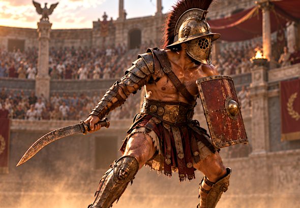 Gladiator with a Sica shortsword