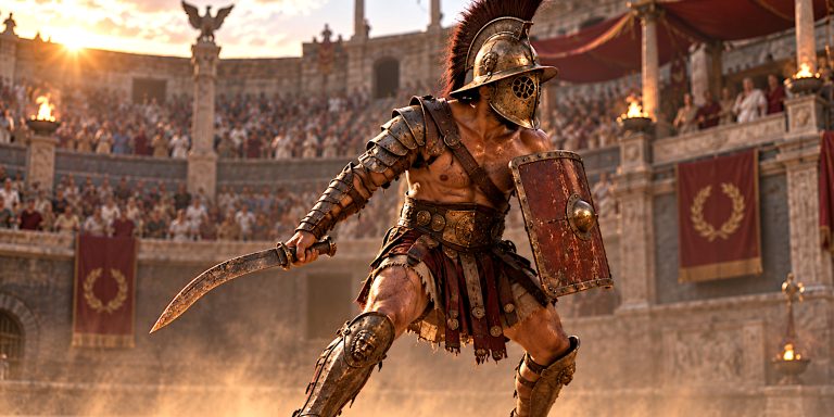 Gladiator with a Sica shortsword