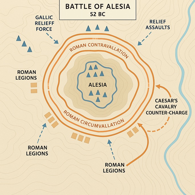 Battle map Alesia