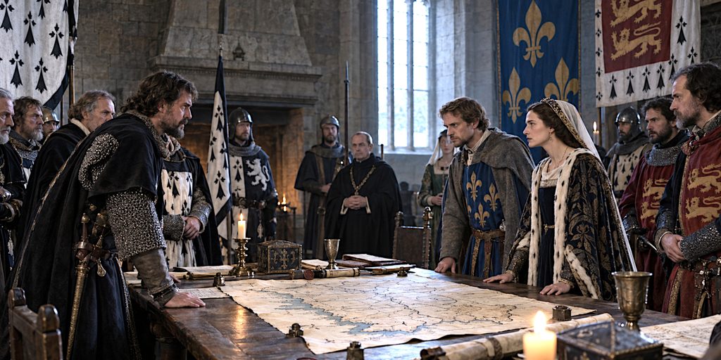 rivals make claims around a map of Brittany