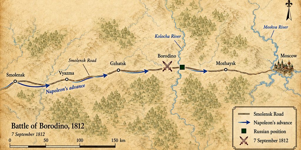 Borodino map