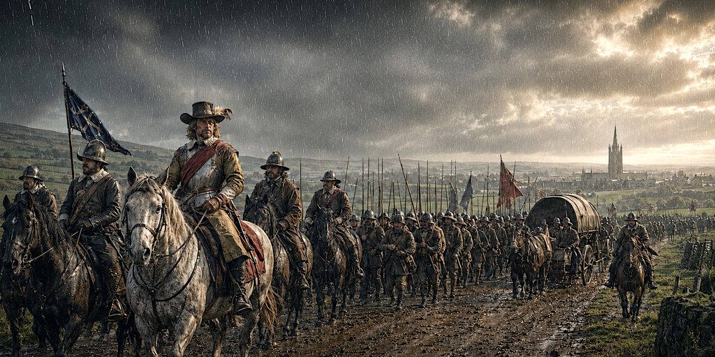 Hamilton's Rainy March Toward Preston
