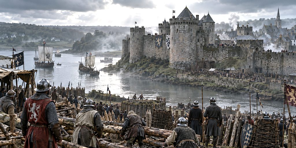Siege Lines Beneath Auray Castle