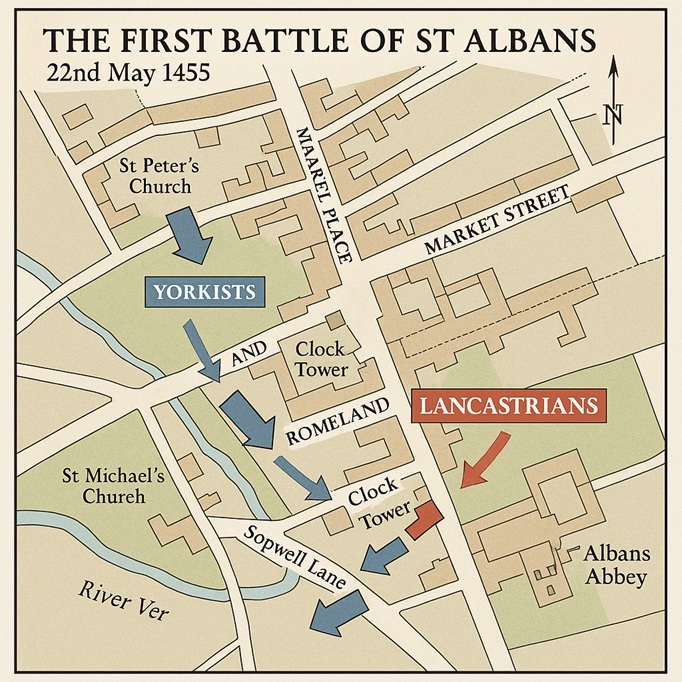 Battle Map of St Albans