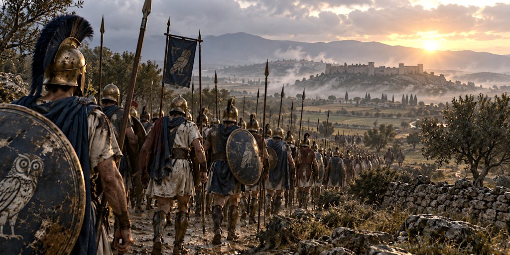 Athenian Hoplites March After Tanagra