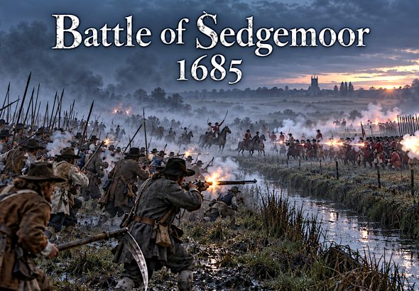 The Battle of Sedgemoor night attack.