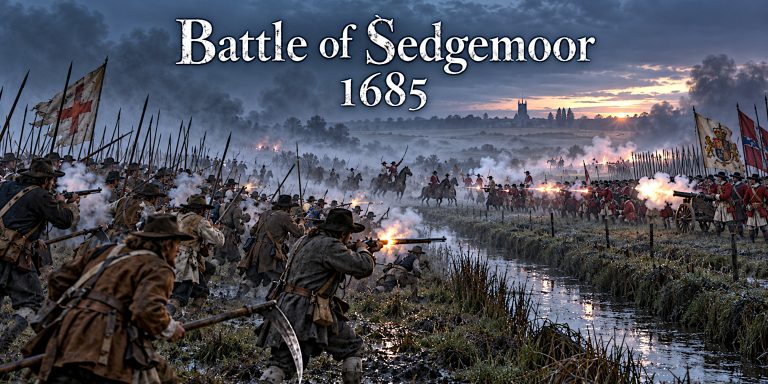 The Battle of Sedgemoor night attack.