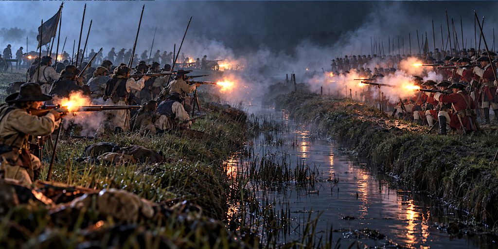 Muskets Across the Bussex Rhyne
