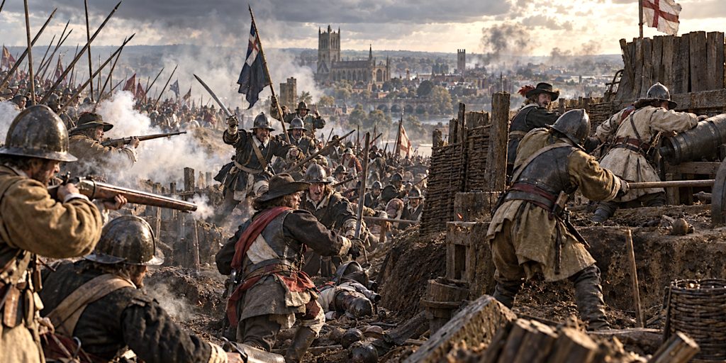 Storming Fort Royal at Worcester