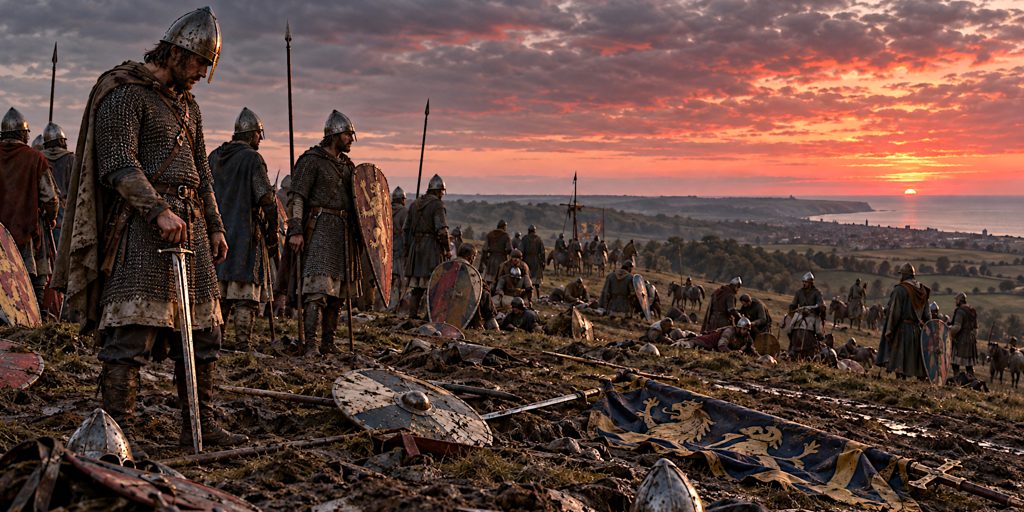 Fallen Standard at Hastings Dusk
