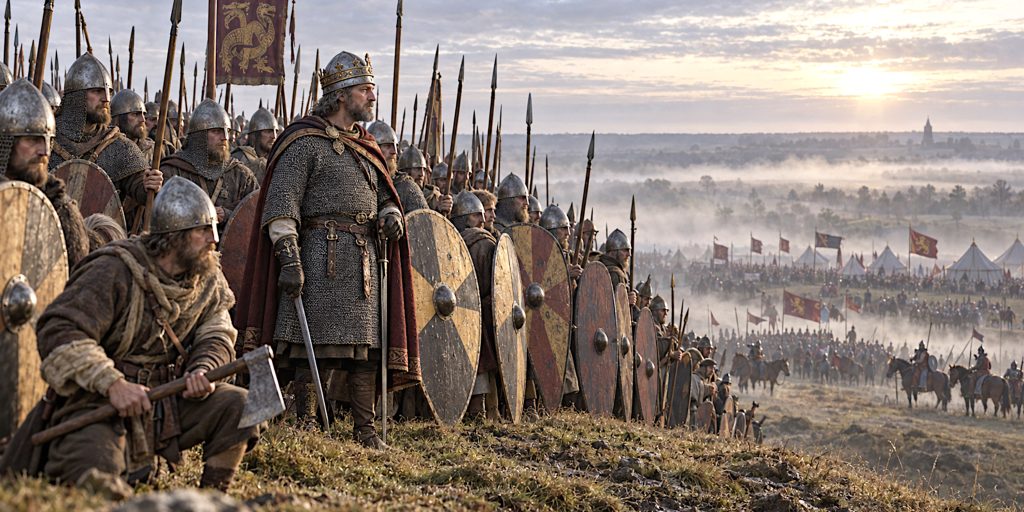 Harold’s Shield Wall at Dawn