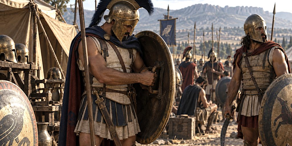 Hoplite Preparing for Tanagra