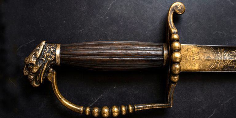 eagle head 5-ball spadroon sword