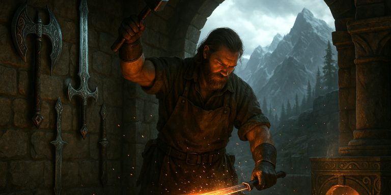 Skyrim - Forging legendary weapons
