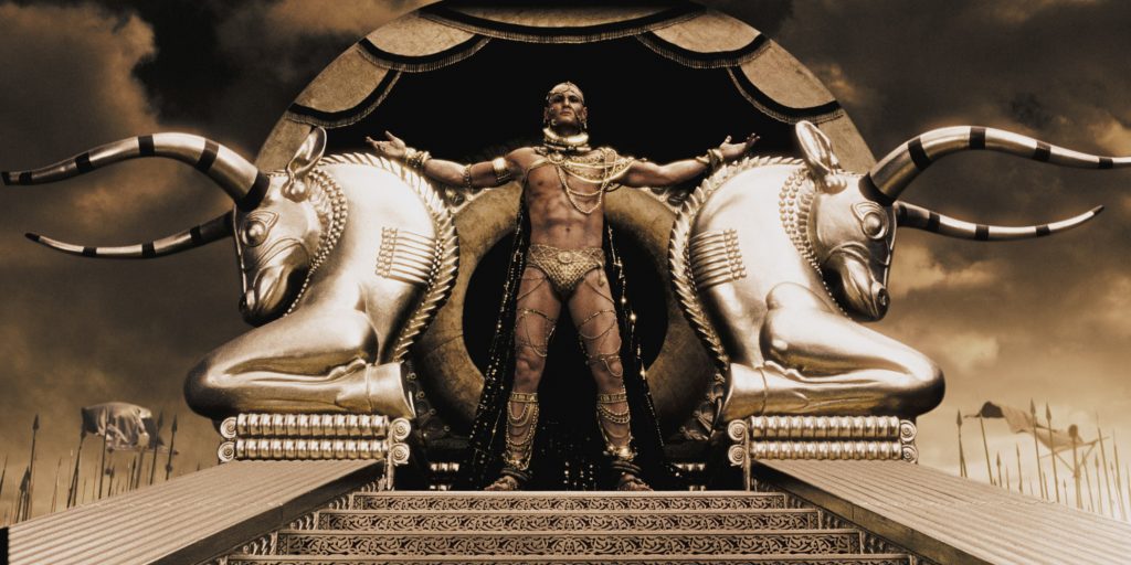 Xerxes played by Rodrigo Santoro