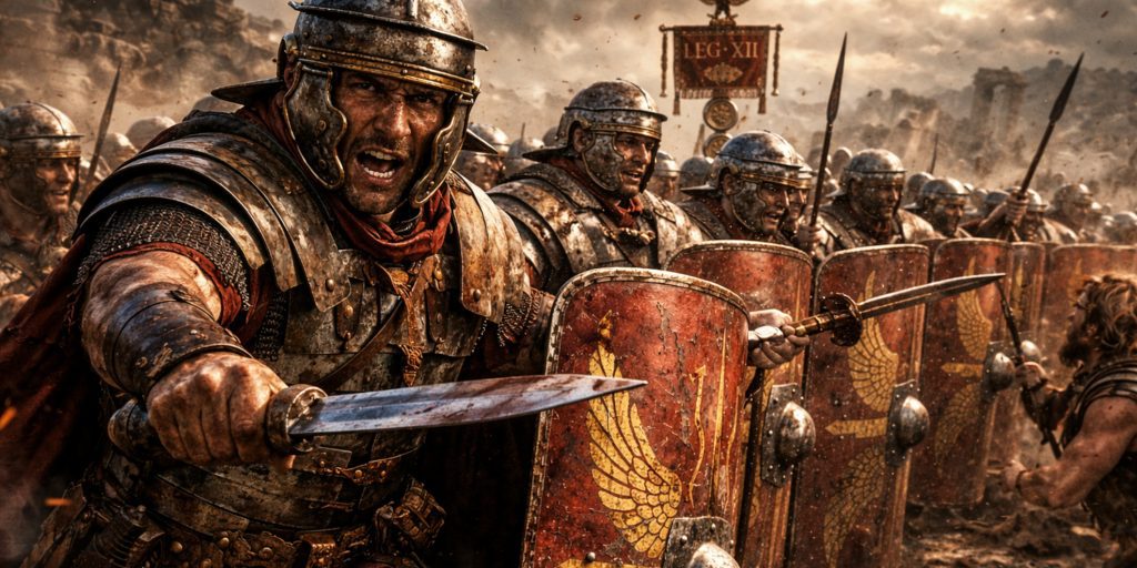 Roman Legionaries battle