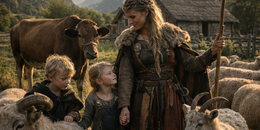 Viking Women - Children and Livestock