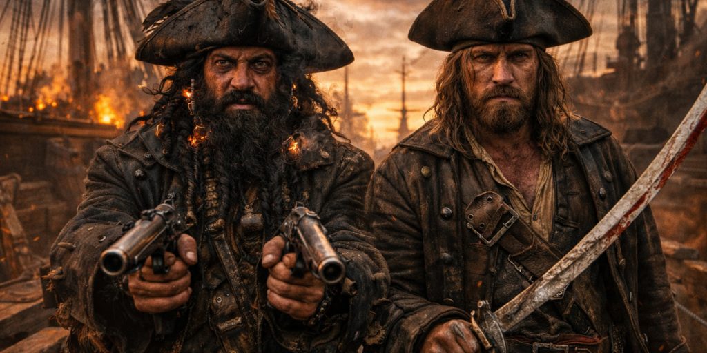 Blackbeard and Charles Vane