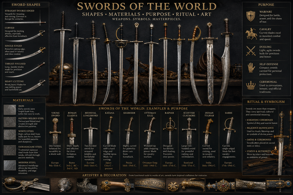Different Sword Types of the World